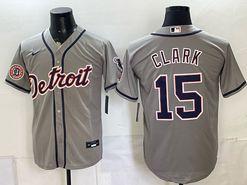 Men Detroit Tigers #15 Clark grey Nike 2026 MLB Jersey 080801->chicago white sox->MLB Jersey